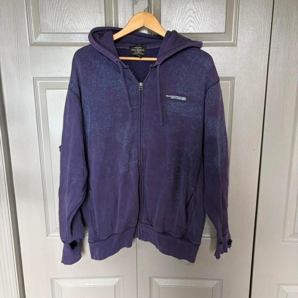 Polo Ralph Lauren hoodie Size XL blue pullover preppy y2k